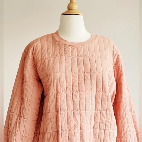 UNIVERSAL THREAD | Pink Quilted Sweatshirt | M - Picture 5 of 9